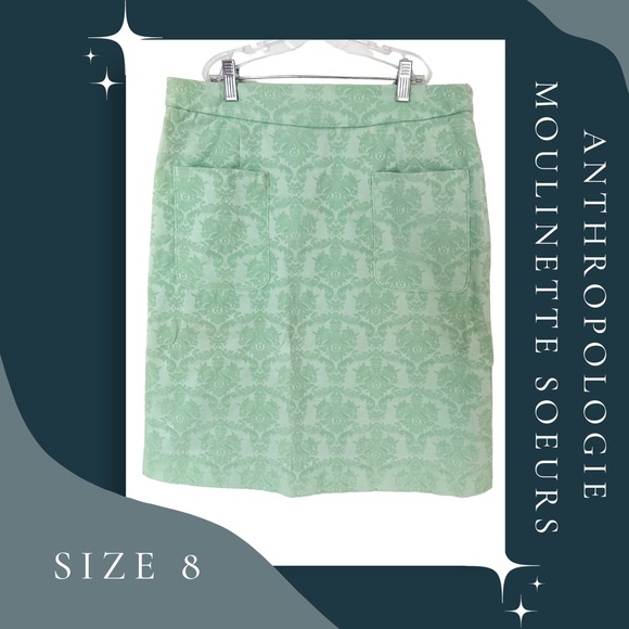 Anthropologie mint pencil skirt size 8 - Picture 1 of 5